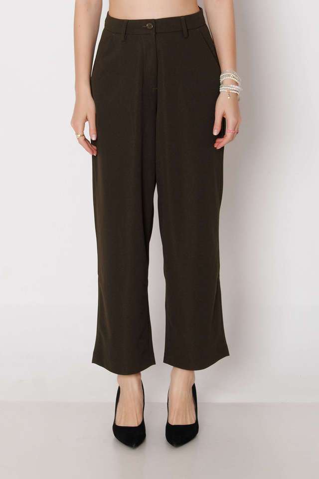 zink london Solid Regular Fit Polyester Women's Casual Wear Trousers-picture-28