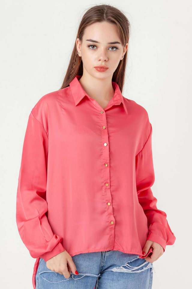 zink london Solid Polyester Relaxed Fit Women's Casual Wear Shirt-picture-11