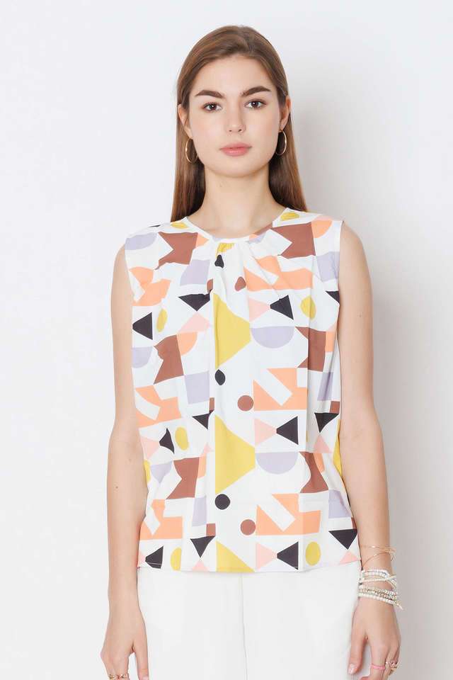 zink london Printed Polyester Round Neck Women's Top-picture-13