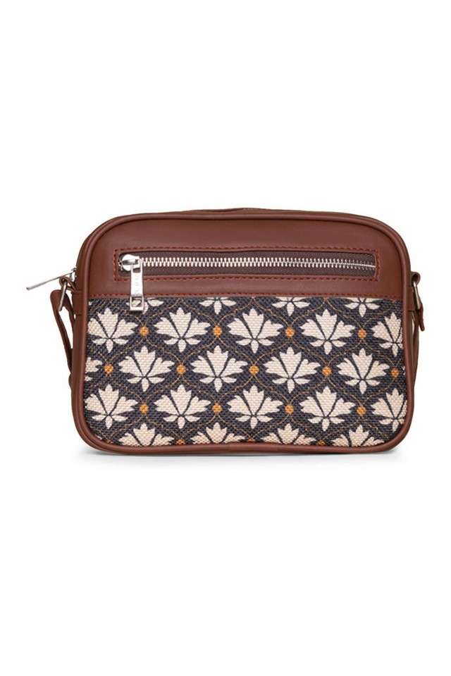 Printed-Bidri-PU-Zipper-Closure-Women-s-Casual-Sling-Bag