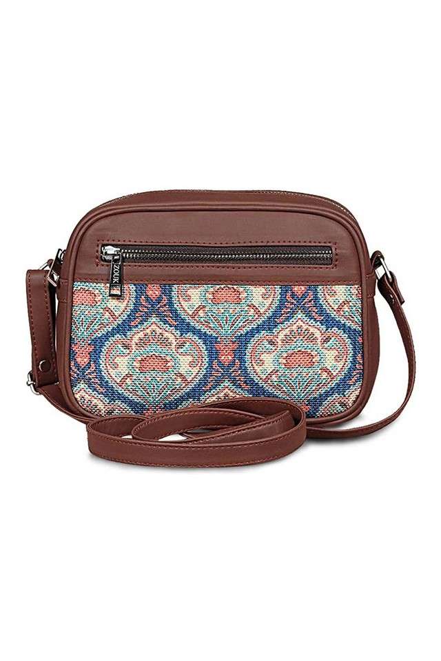 Printed-Kovil-PU-Zipper-Closure-Women-s-Casual-Sling-Bag