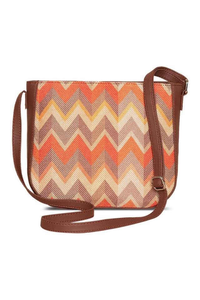 Printed-Tidal-PU-Zipper-Closure-Women-s-Casual-Sling-Bag