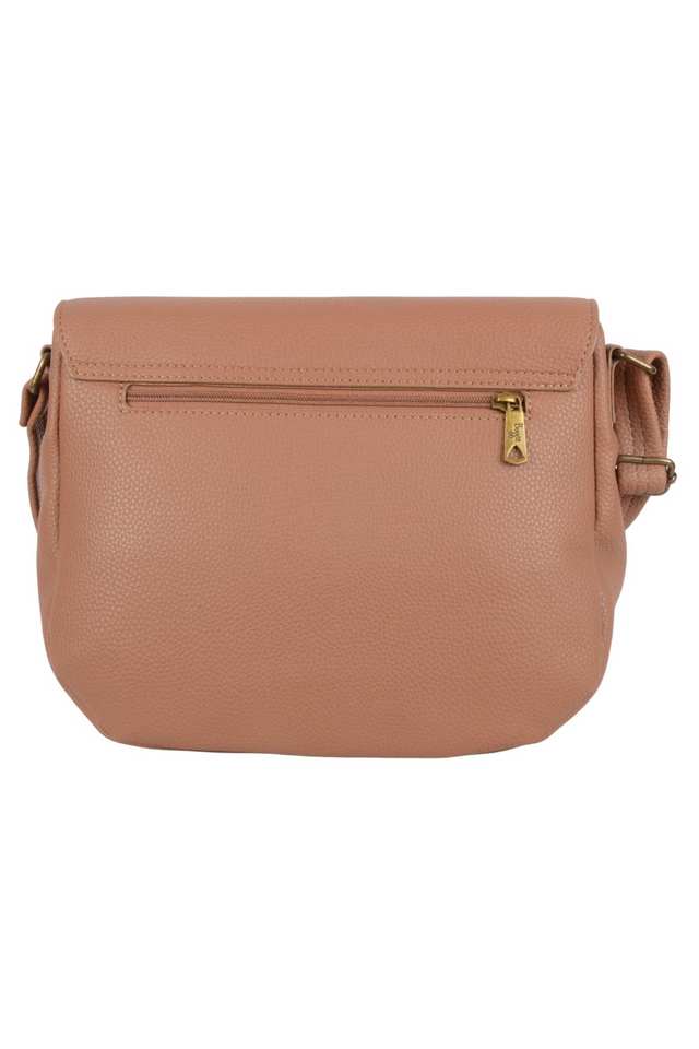 PVC-Zipper-Closure-Women-s-Saddle-Bag