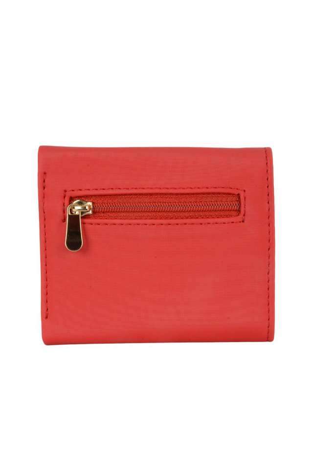 PVC-Zipper-Closure-Women-s-Tri-Fold-Wallet