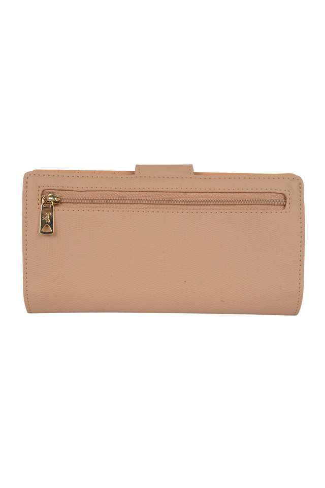 PVC-Zipper-Closure-Women-s-Bi-Fold-Wallet