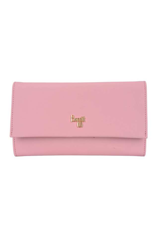 PVC-Zipper-Closure-Women-s-Tri-Fold-Wallet