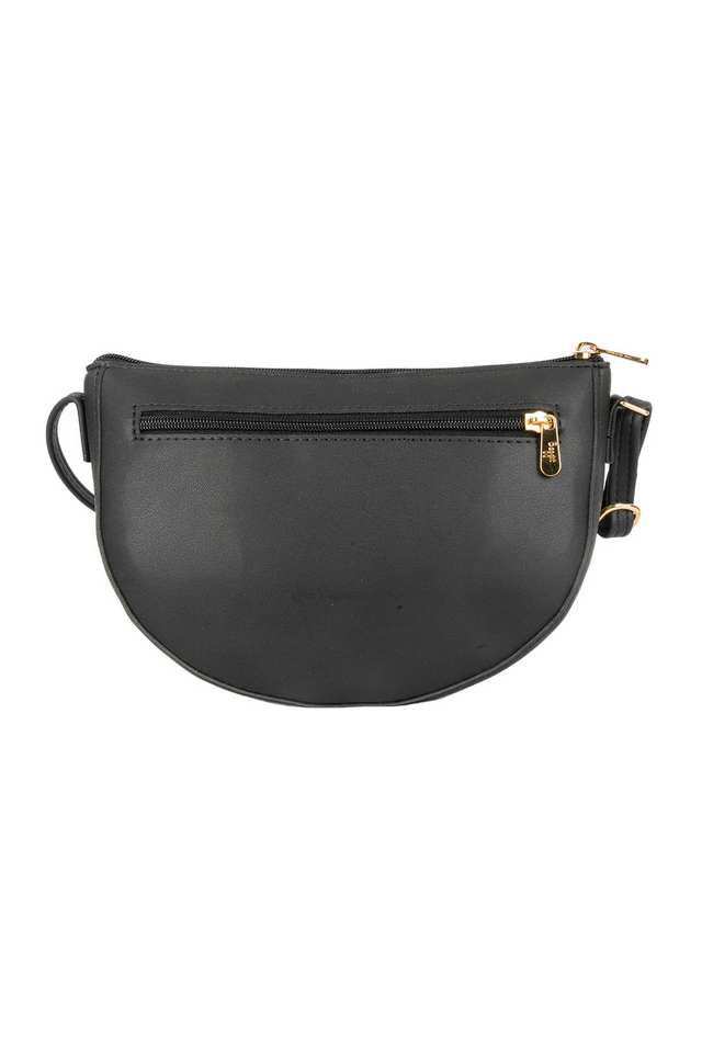 PVC-Zipper-Closure-Women-s-Saddle-Bag