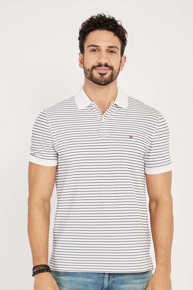 Solid-Cotton-Blend-Polo-Men-s-T-Shirt