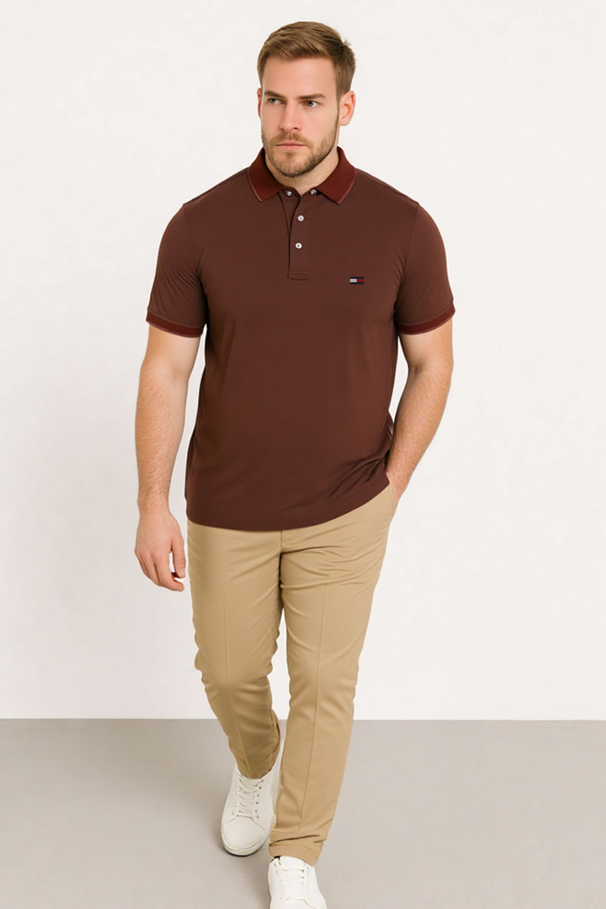 Solid-Cotton-Polo-Men-s-T-Shirt
