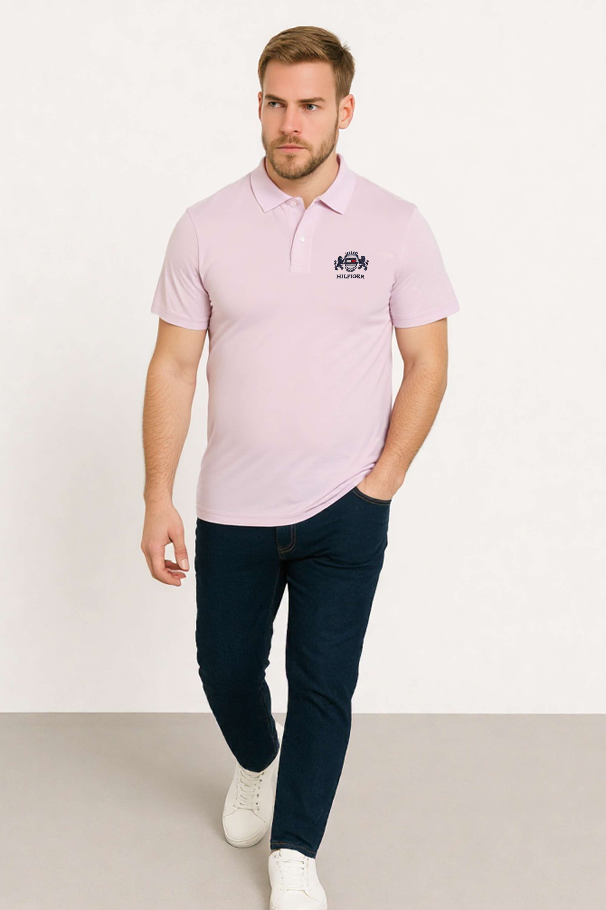 Solid-Cotton-Polo-Men-s-T-Shirt