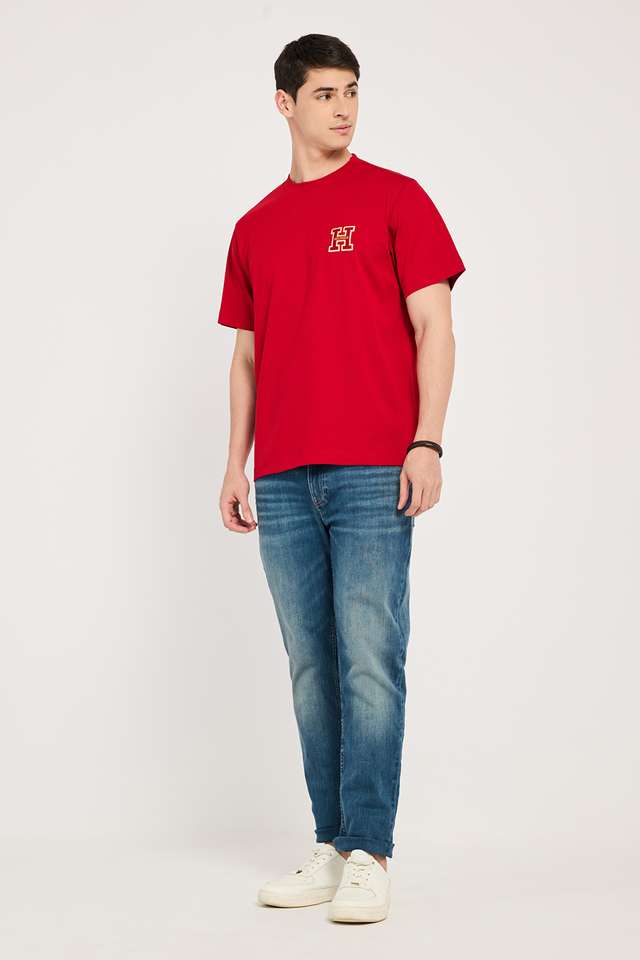 Solid-Cotton-Round-Neck-Men-s-T-Shirt