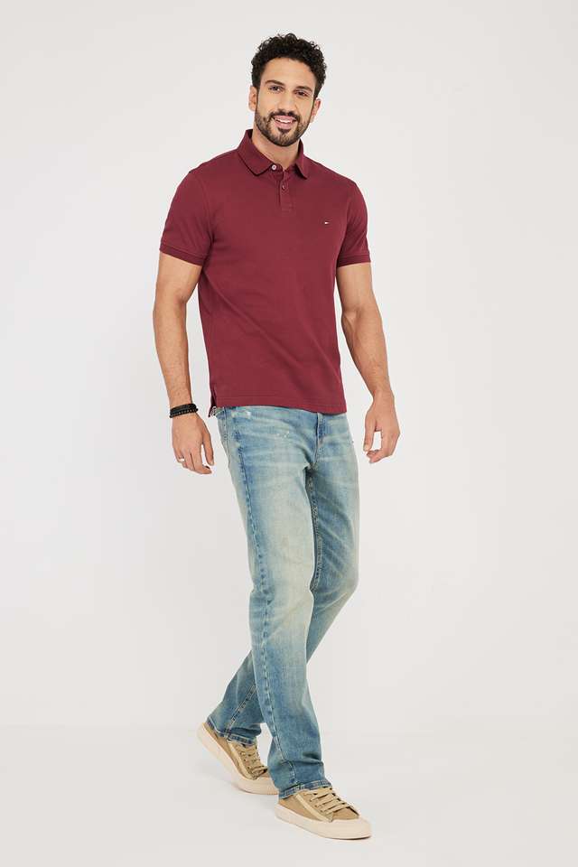 Solid-Cotton-Polo-Men-s-T-Shirt