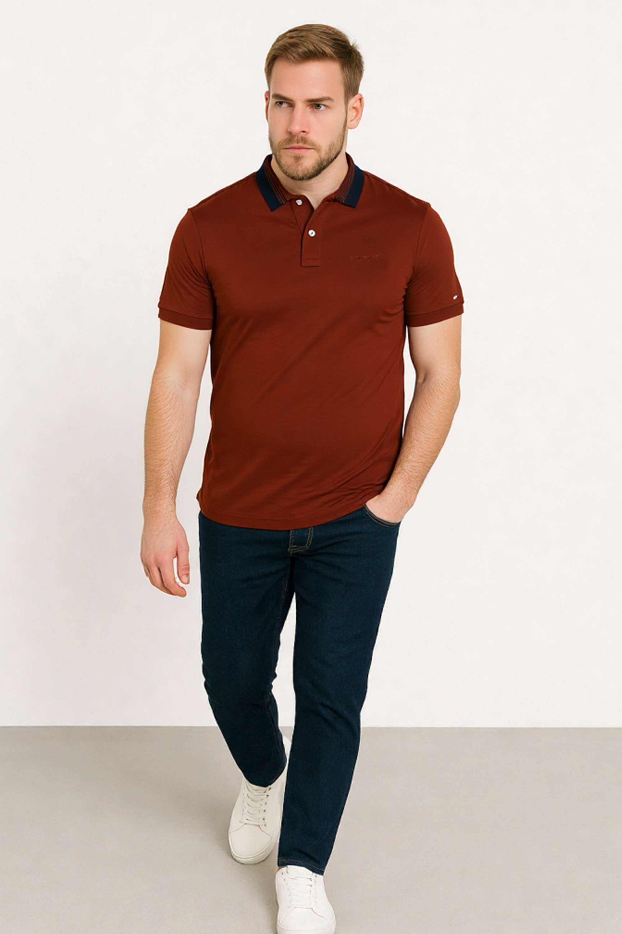 Solid-Cotton-Polo-Men-s-T-Shirt