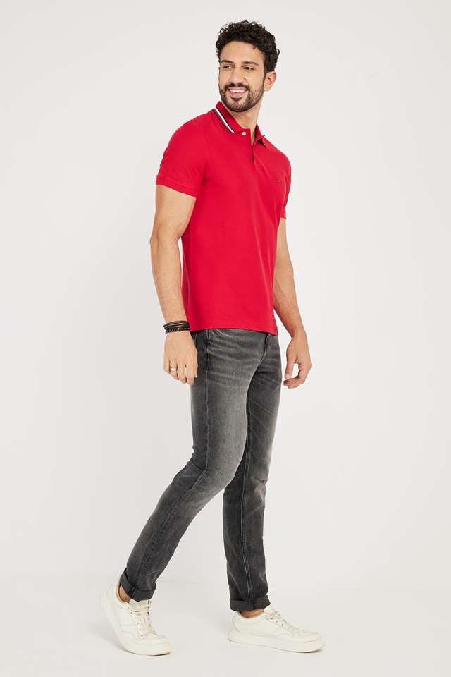 Solid-Cotton-Polo-Men-s-T-Shirt