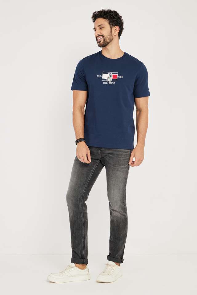 Solid-Cotton-Round-Neck-Men-s-T-Shirt