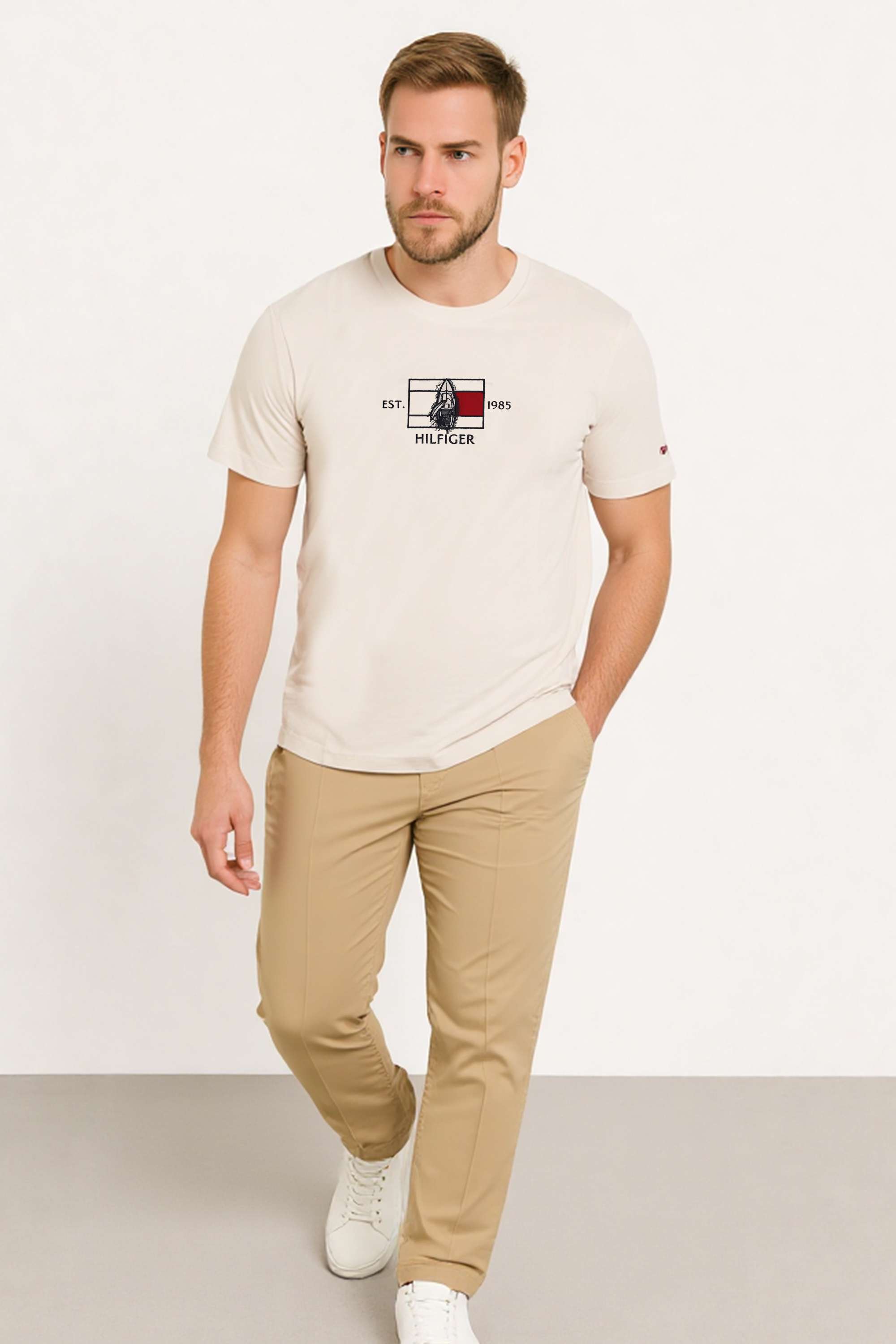 Solid-Cotton-Round-Neck-Men-s-T-Shirt