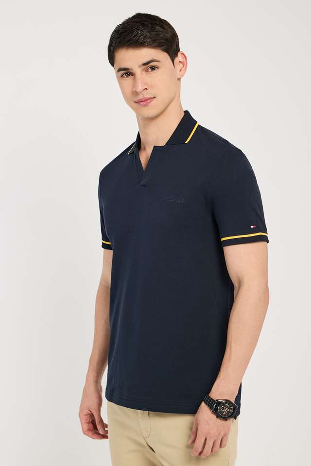 Solid-Cotton-Polo-Men-s-T-Shirt