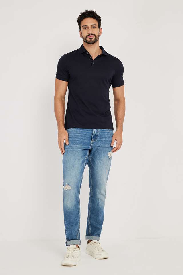 Solid-Cotton-Polo-Men-s-T-Shirt