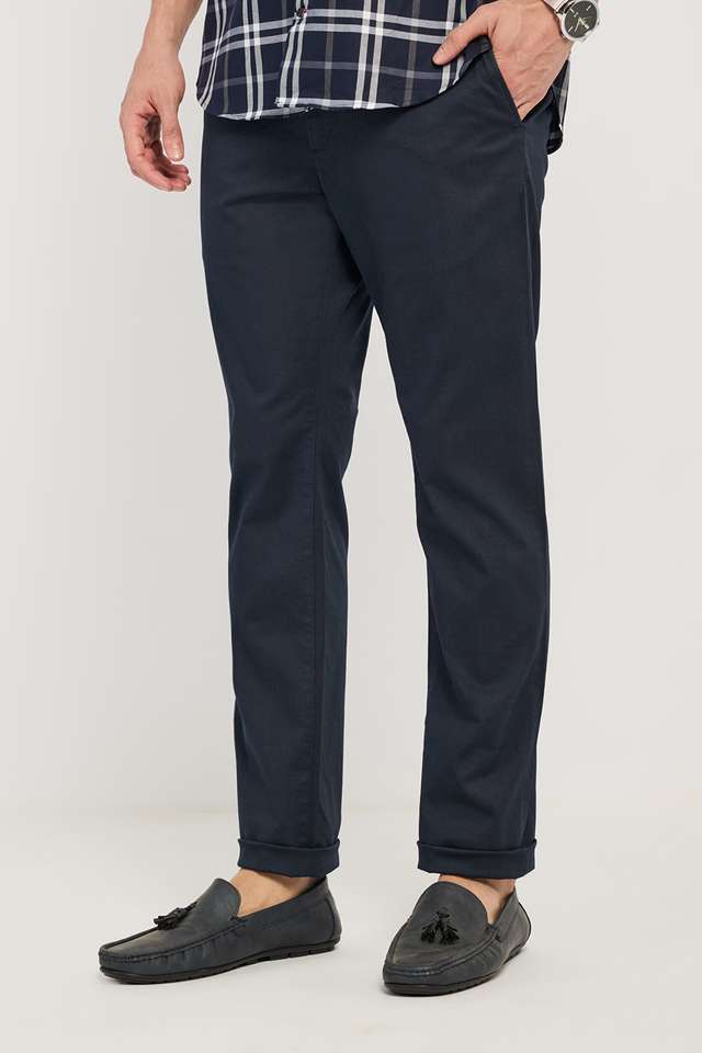 Printed-Cotton-Blend-Regular-Fit-Men-s-Casual-Wear-Trousers