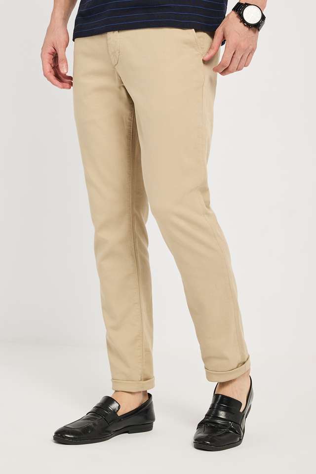 Structured-Cotton-Blend-Regular-Fit-Men-s-Casual-Wear-Trousers