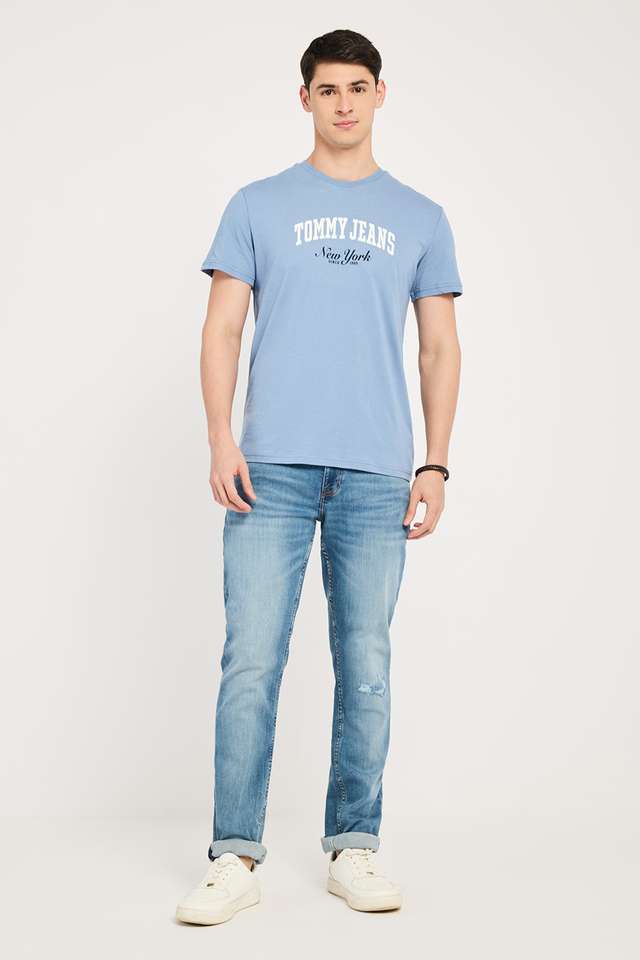 Light-Wash-Cotton-Blend-Regular-Fit-Men-s-Jeans