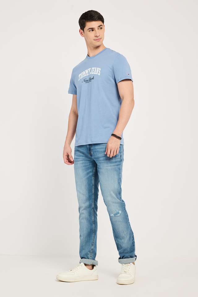 Solid-Cotton-Round-Neck-Men-s-T-Shirt