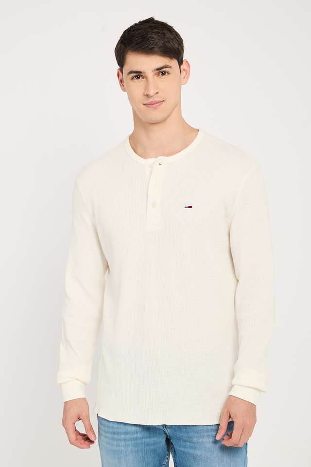 Textured-Cotton-Blend-Regular-Fit-Men-T-Shirt