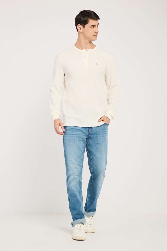 Textured-Cotton-Blend-Regular-Fit-Men-T-Shirt