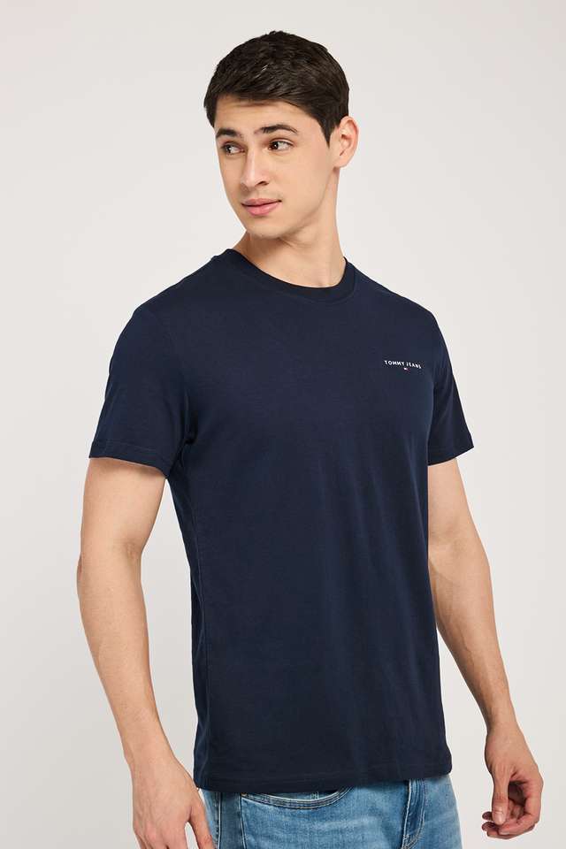 Solid-Cotton-Slim-Fit-Men-T-Shirt