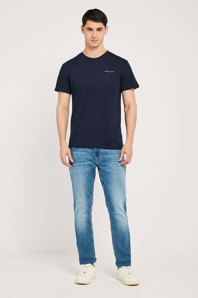 Solid-Cotton-Slim-Fit-Men-T-Shirt