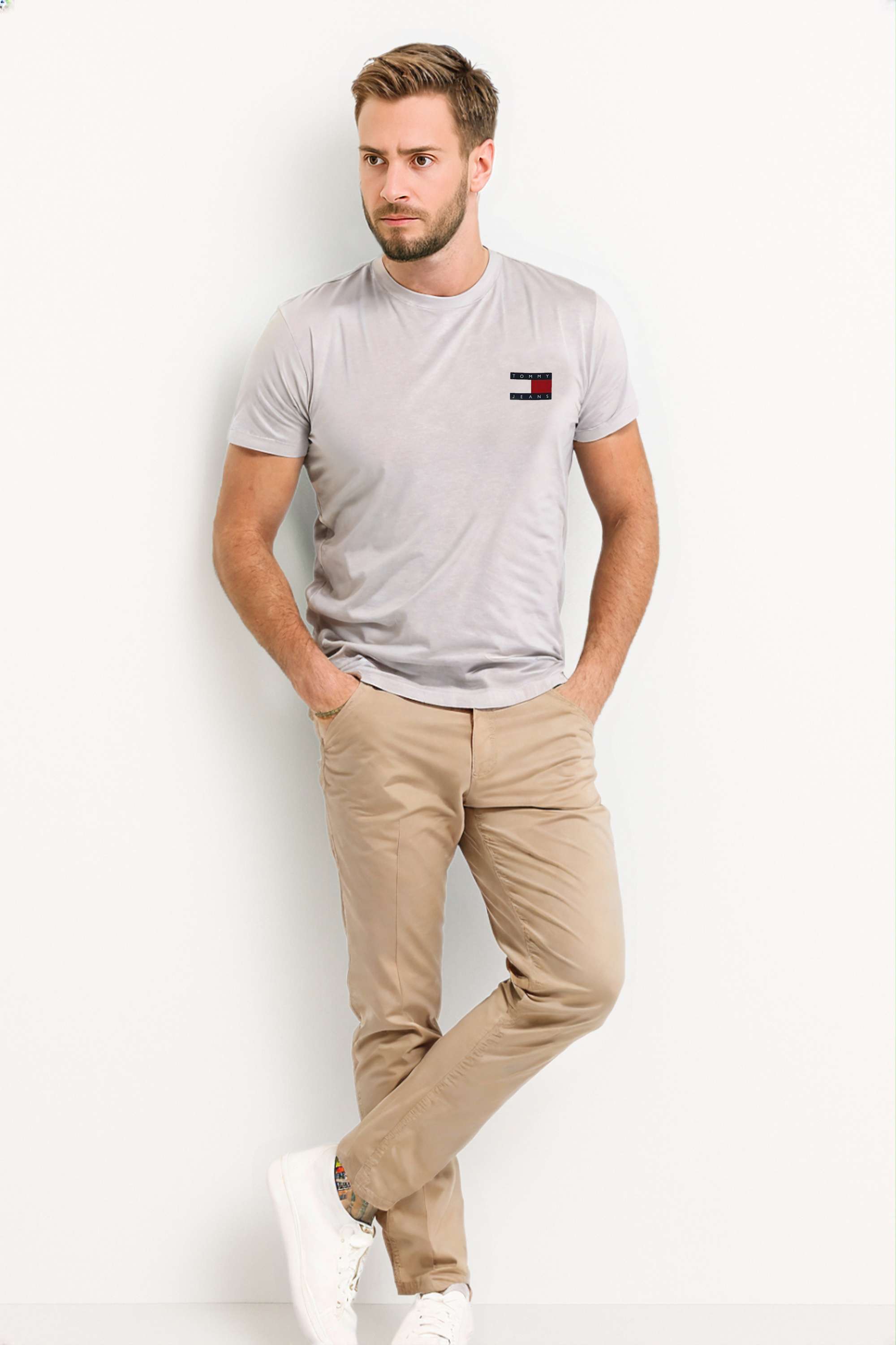 Solid-Cotton-Regular-Fit-Men-T-Shirt