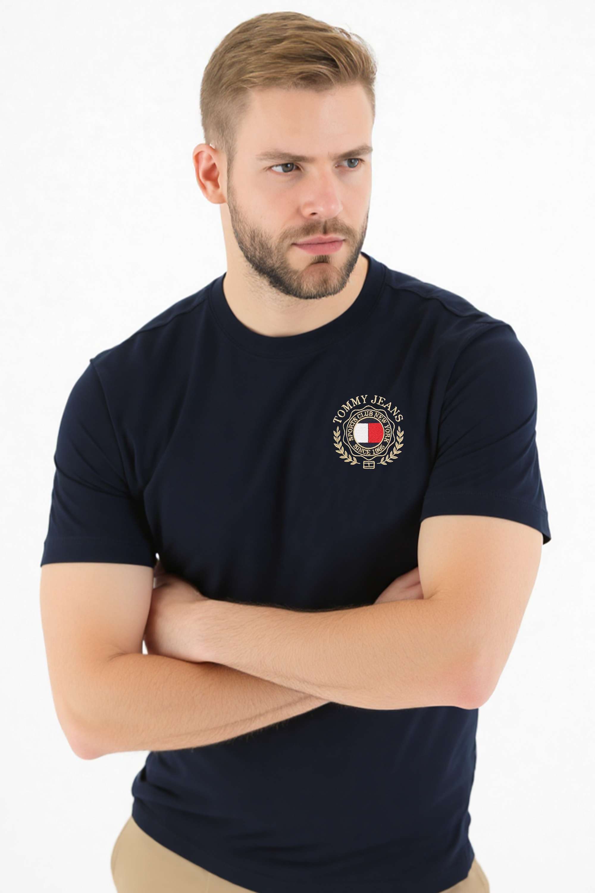 Solid-Cotton-Round-Neck-Men-s-T-Shirt