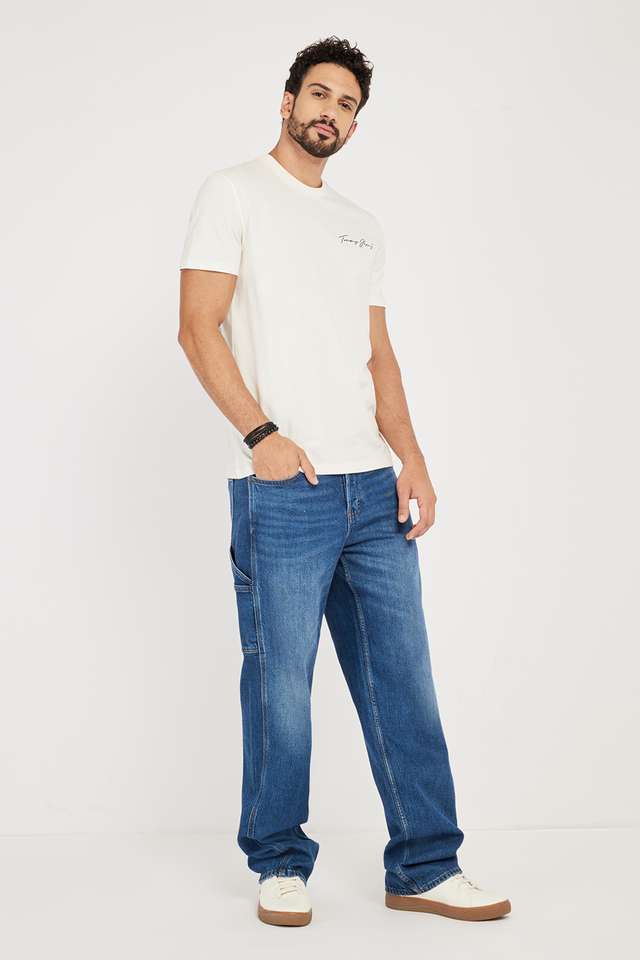 Solid-Cotton-Regular-Fit-Men-T-Shirt