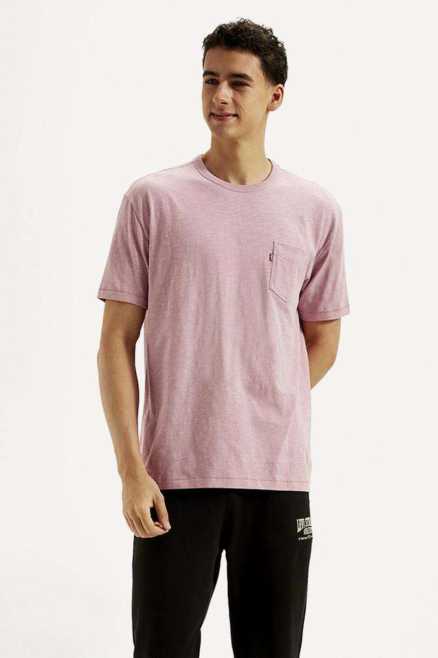 Solid-Cotton-Slim-Fit-Men-T-Shirt