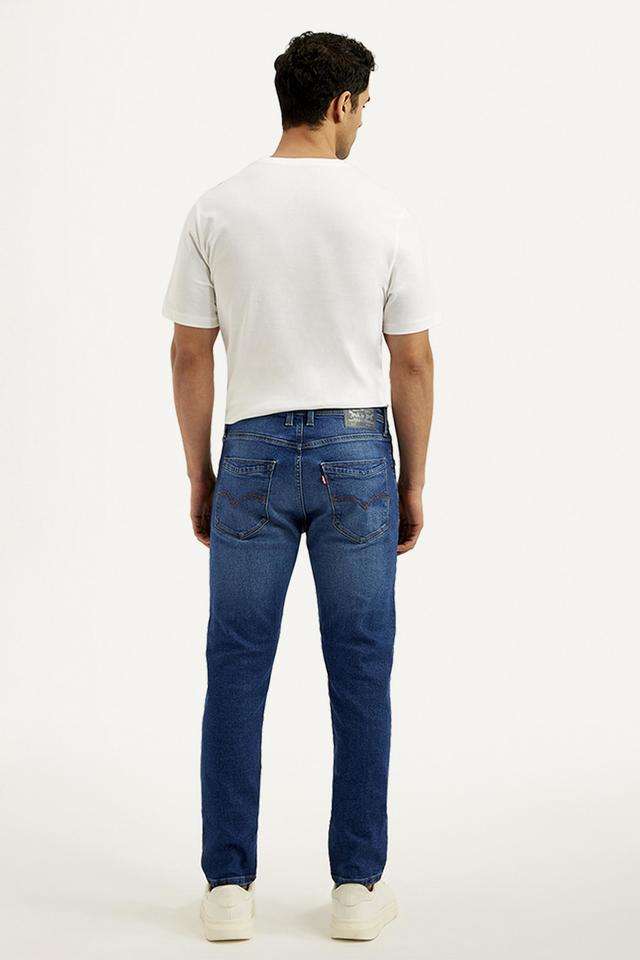 Light-Wash-Polyester-Slim-Fit-Men-s-Jeans