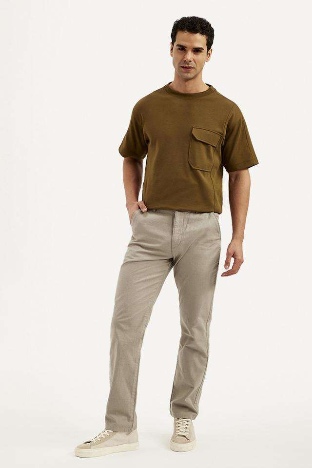 Light-Wash-Blended-Fabric-Regular-Fit-Men-s-Jeans