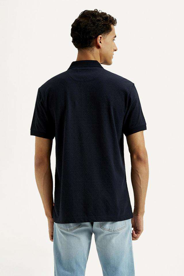 Buy Levis blue Solid Cotton Polo Men's T-Shirt Shoppers Stop