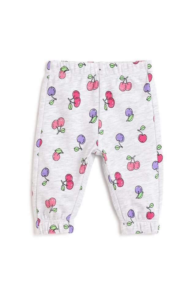 Graphic-Print-Blended-Fabric-Regular-Fit-Infant-Girls-Trousers