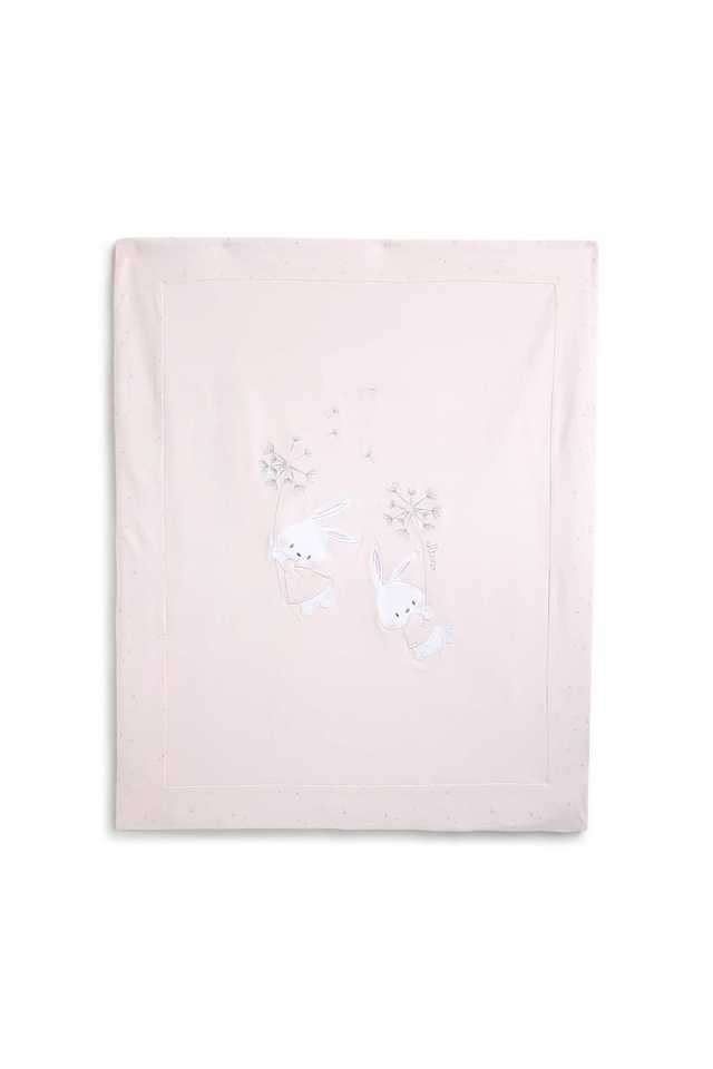 Printed-Blended-Fabric-Infant-Girls-Pram-Blanket
