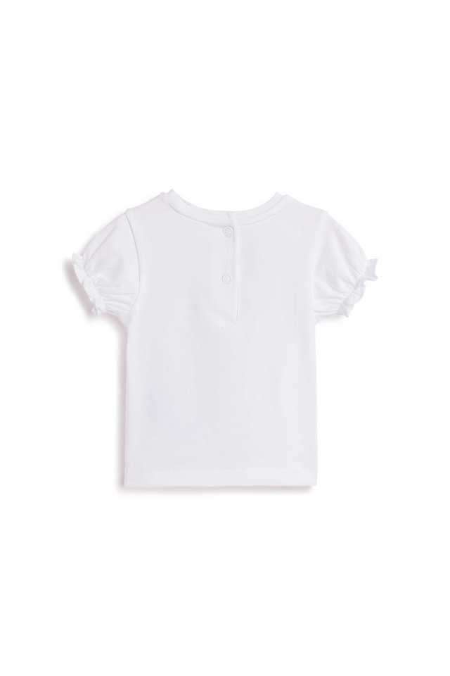 Graphic-Print-Blended-Fabric-Round-Neck-Infant-Girls-T-Shirt
