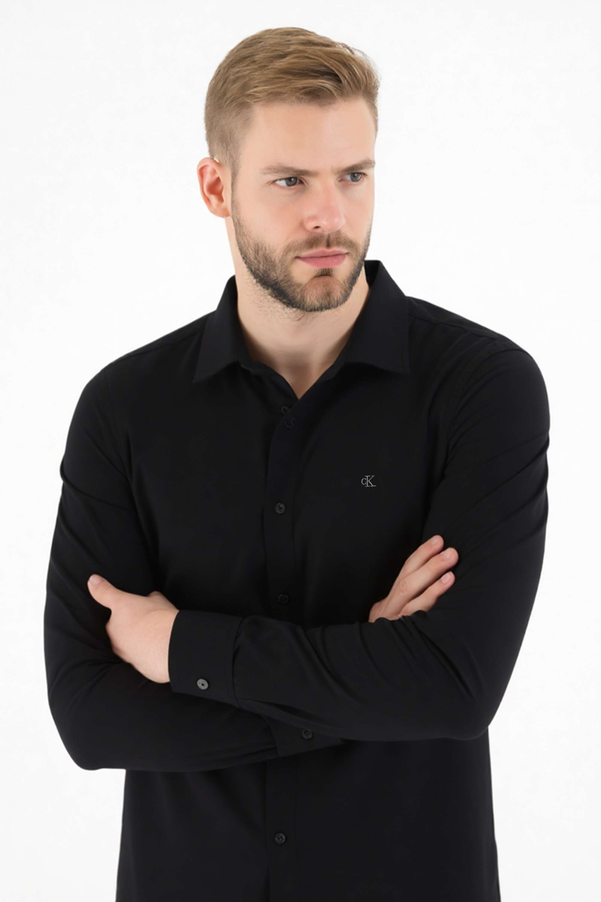 Solid-Blended-Fabric-Regular-Fit-Men-s-Casual-Wear-Shirt