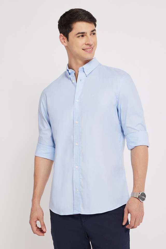 Solid-Cotton-Regular-Fit-Men-s-Casual-Wear-Shirt