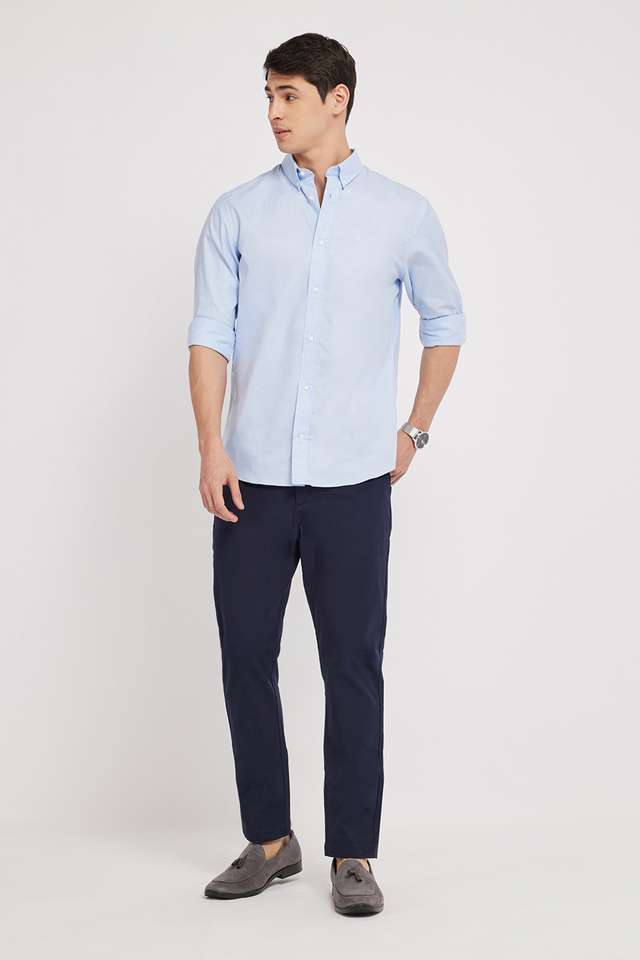 Solid-Cotton-Regular-Fit-Men-s-Casual-Wear-Shirt