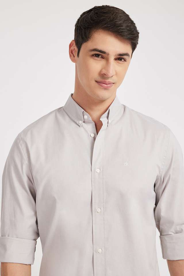 Solid-Cotton-Regular-Fit-Men-s-Casual-Wear-Shirt