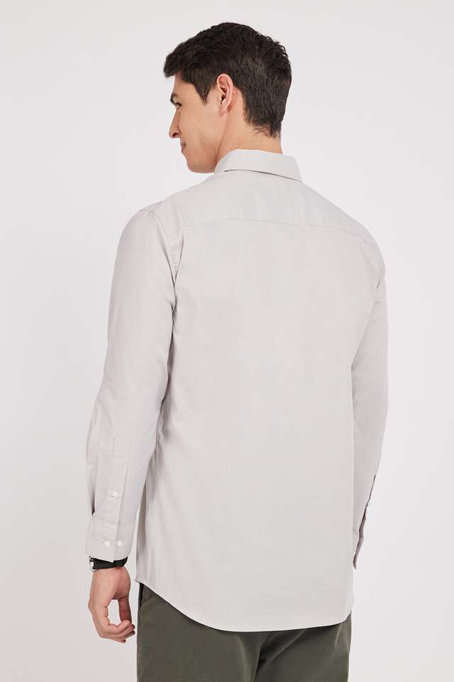 Solid-Cotton-Regular-Fit-Men-s-Casual-Wear-Shirt