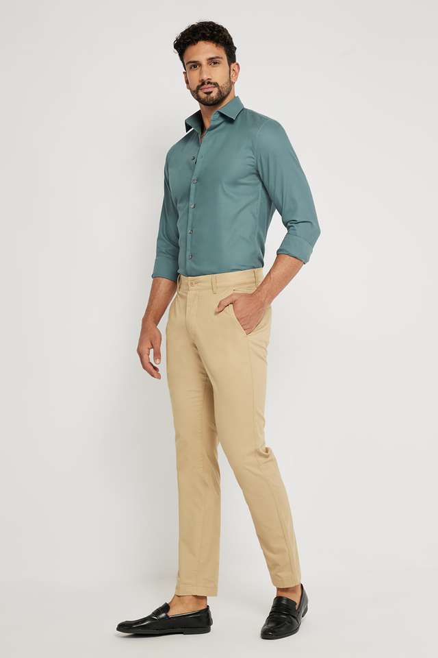 Textured-Blended-Fabric-Slim-Fit-Men-s-Casual-Shirt