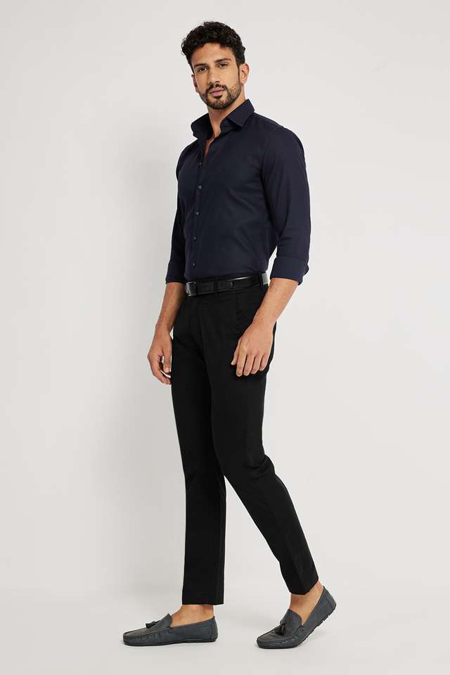 Textured-Blended-Fabric-Slim-Fit-Men-s-Casual-Shirt