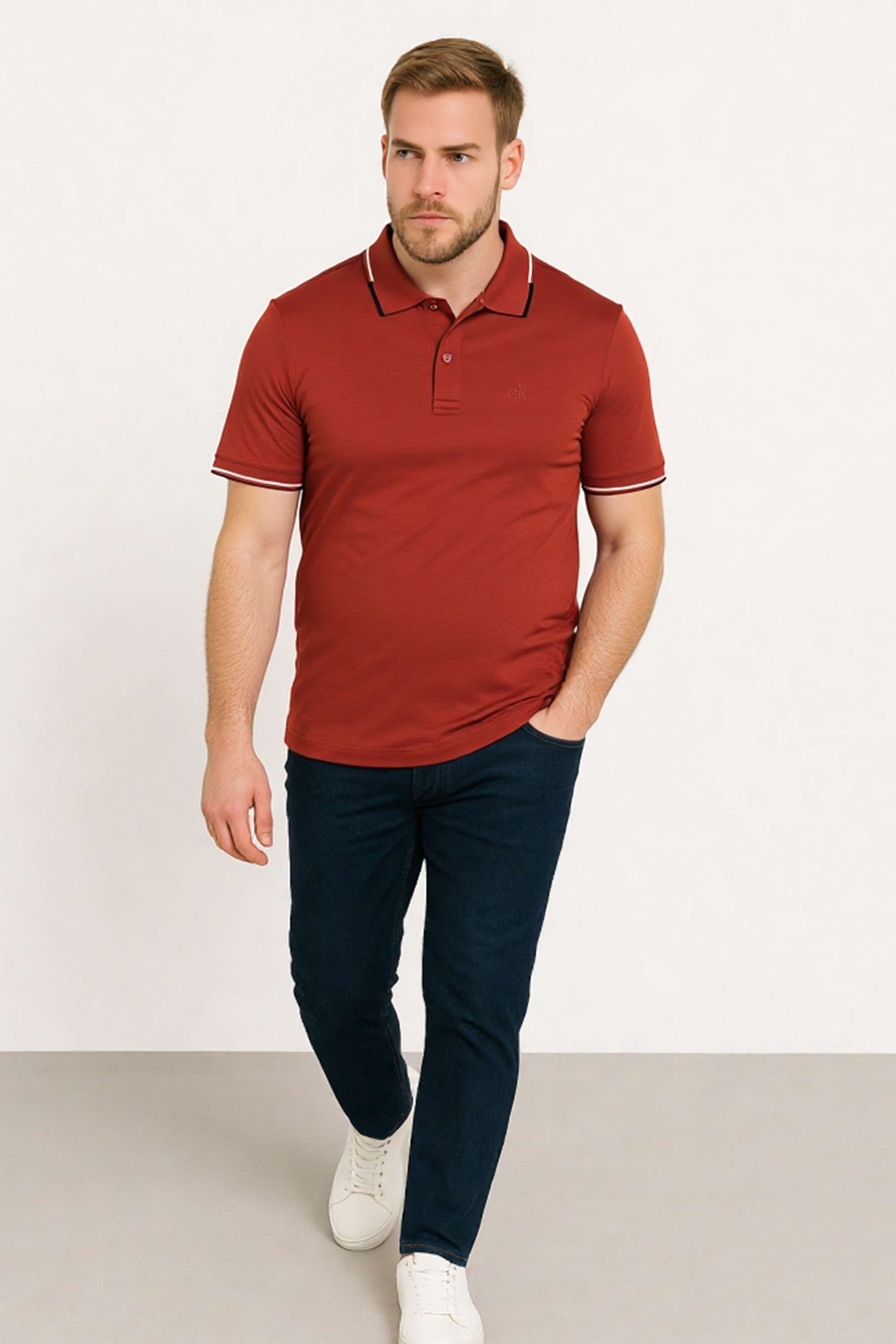 Solid-Cotton-Polo-Men-s-T-Shirt