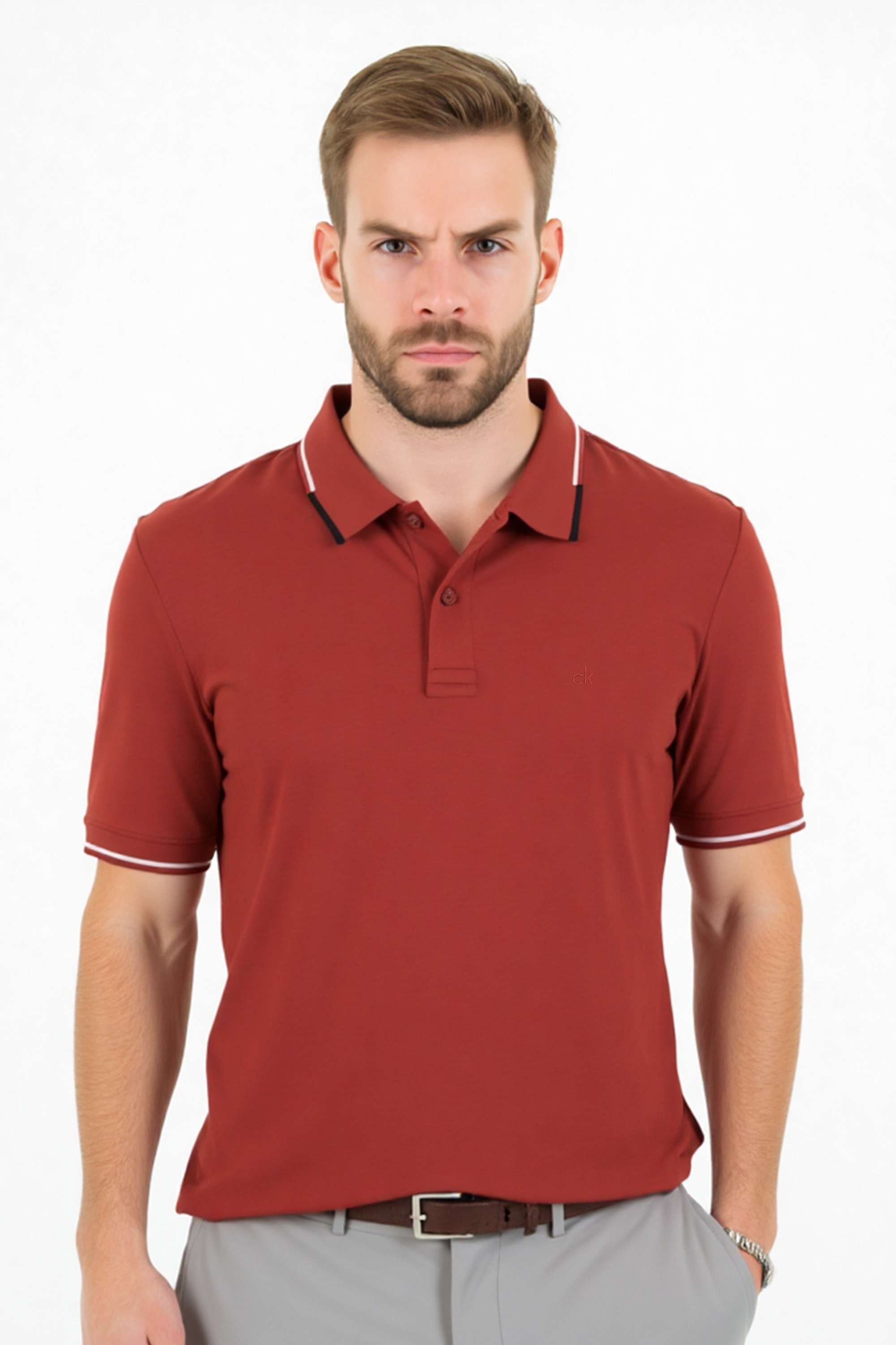Solid-Cotton-Polo-Men-s-T-Shirt