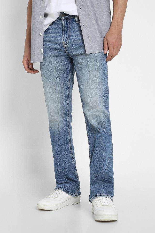 Light-Wash-Cotton-Bootcut-Fit-Men-s-Jeans